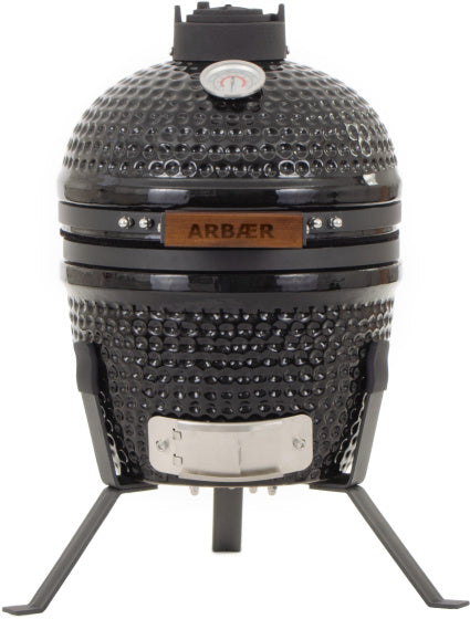 Arbaer kamado petit Ø 13 pouces avec cadre en céramique noir