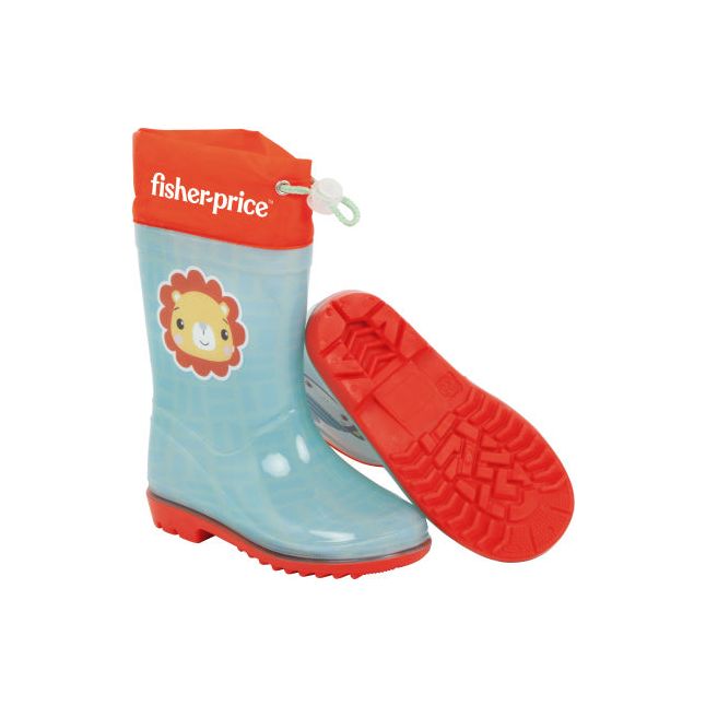 Arditex Rain Boots Fisher-Price Junior PVC textile bleu rouge taille