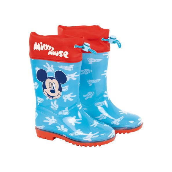 Arditex Rain Boots Mickey Today Junior PVC Textile Blue bleu rouge Taille 26