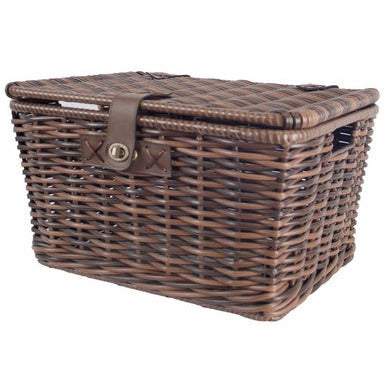 Panier en rotin Qt cycle tech monza avec couvercle 28 litres 2007369