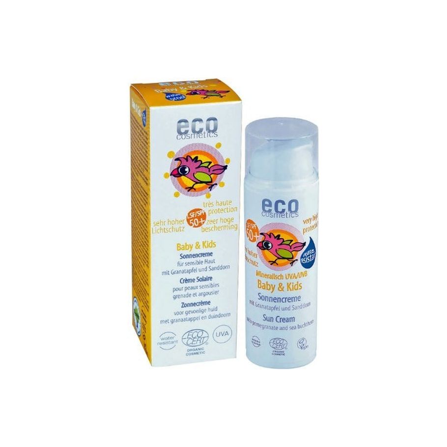 Eco Cosmetics Baby Suncreen SPF 50 Pomegranate