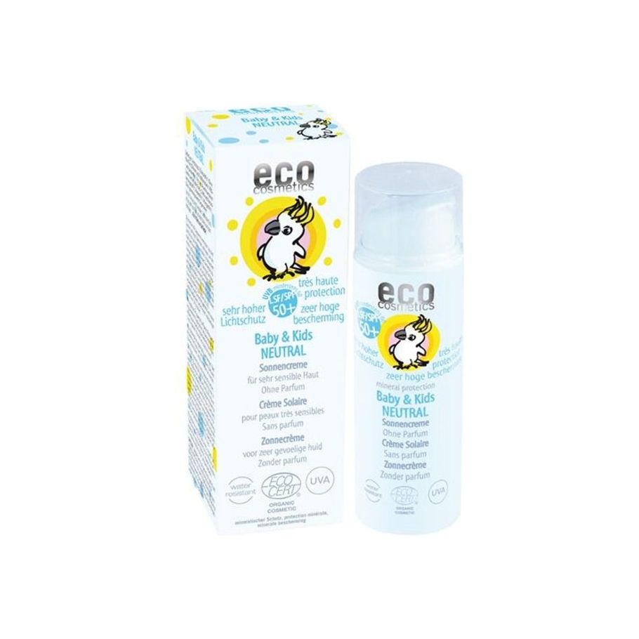 Eco Cosmetics Suncreen pour les bébés et les enfants SPF 50 non parfumé