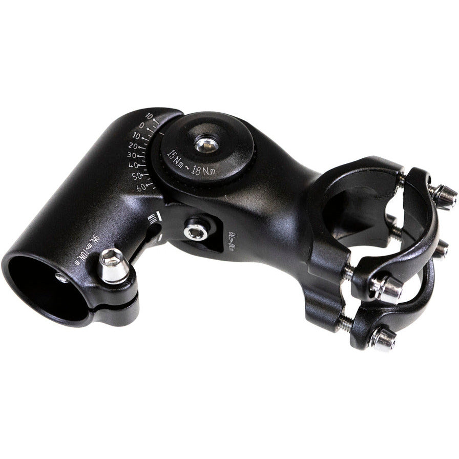 Tranzx st-103a-1 (19h2) potence avant réglable 28,6 80 31,8ø noir