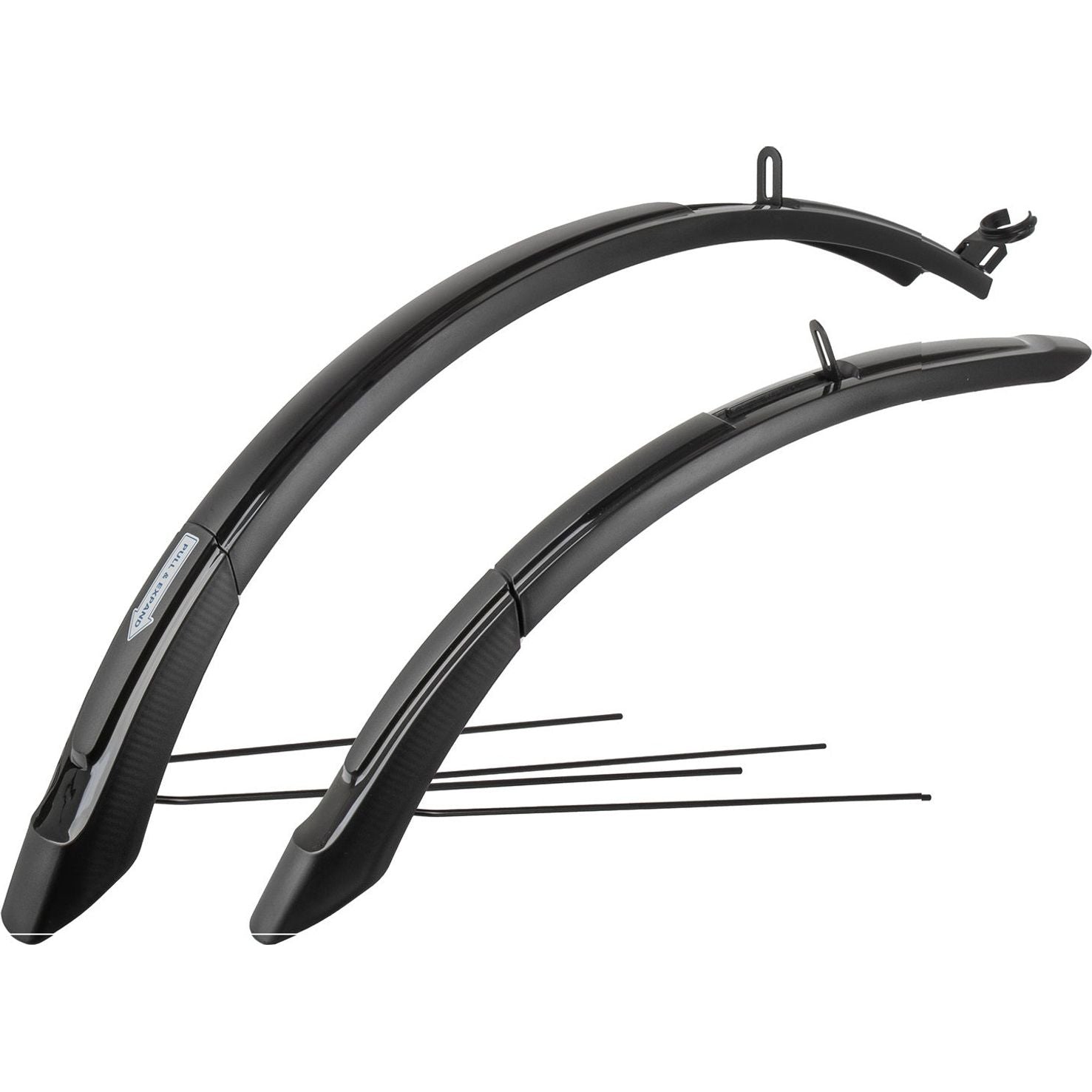 Ensemble de boue M-Wave M-Wave 26-29 pouces 65 mm avec des tiges noires sur carte