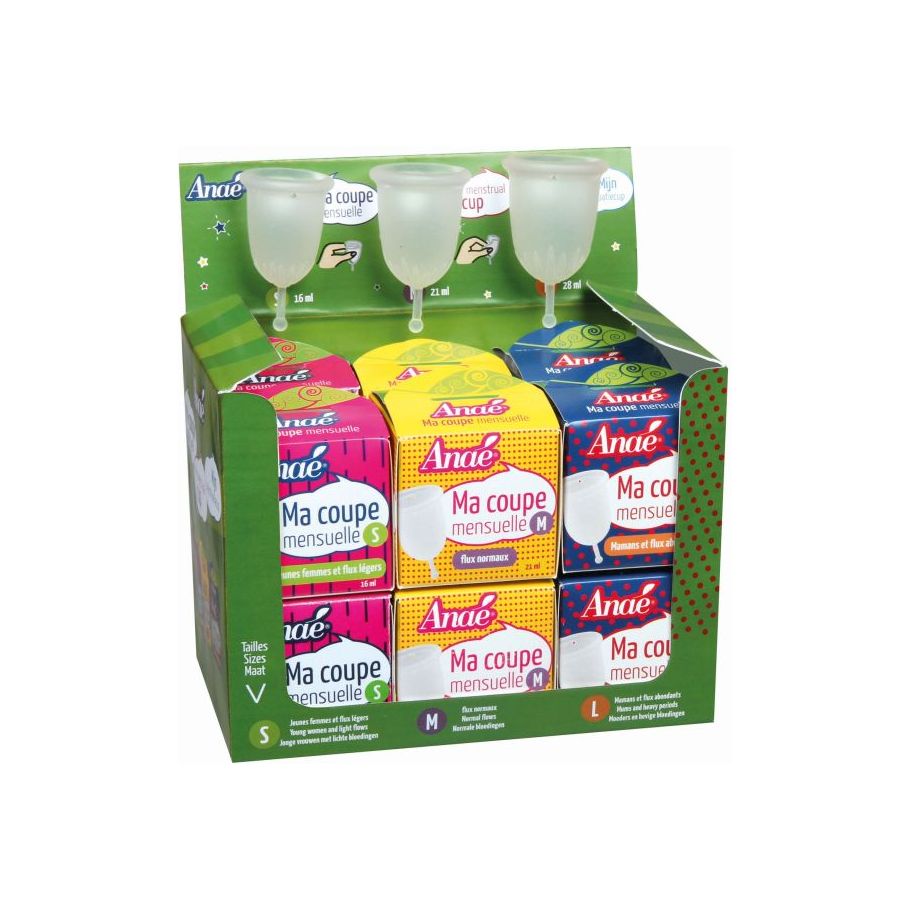 ANAE Afficher 12 tasses SML