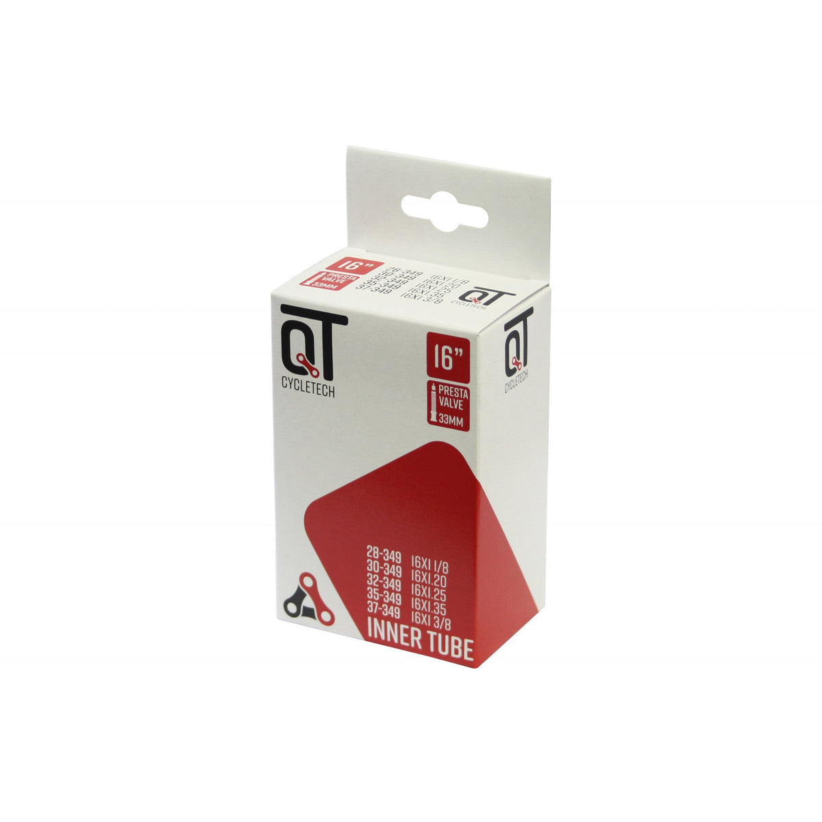 Qtcycletech Qt chambre à air sv4 16x13 8 28 37-349 sv 33 mm 2217342