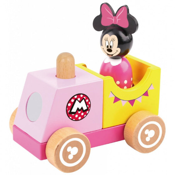 Disney Minnie Mouse Train de jouets en bois 18 mois 2 pièces
