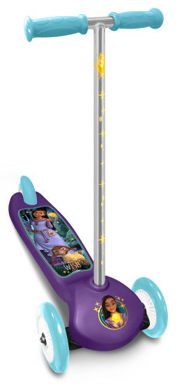 Disney Wish à 3 roues Kids Step Foot Free Junior Purple Light Bleu