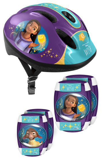 Disney Wish 5 pièces Protection de patinage 50-56 cm Turquoise violette Taille S M