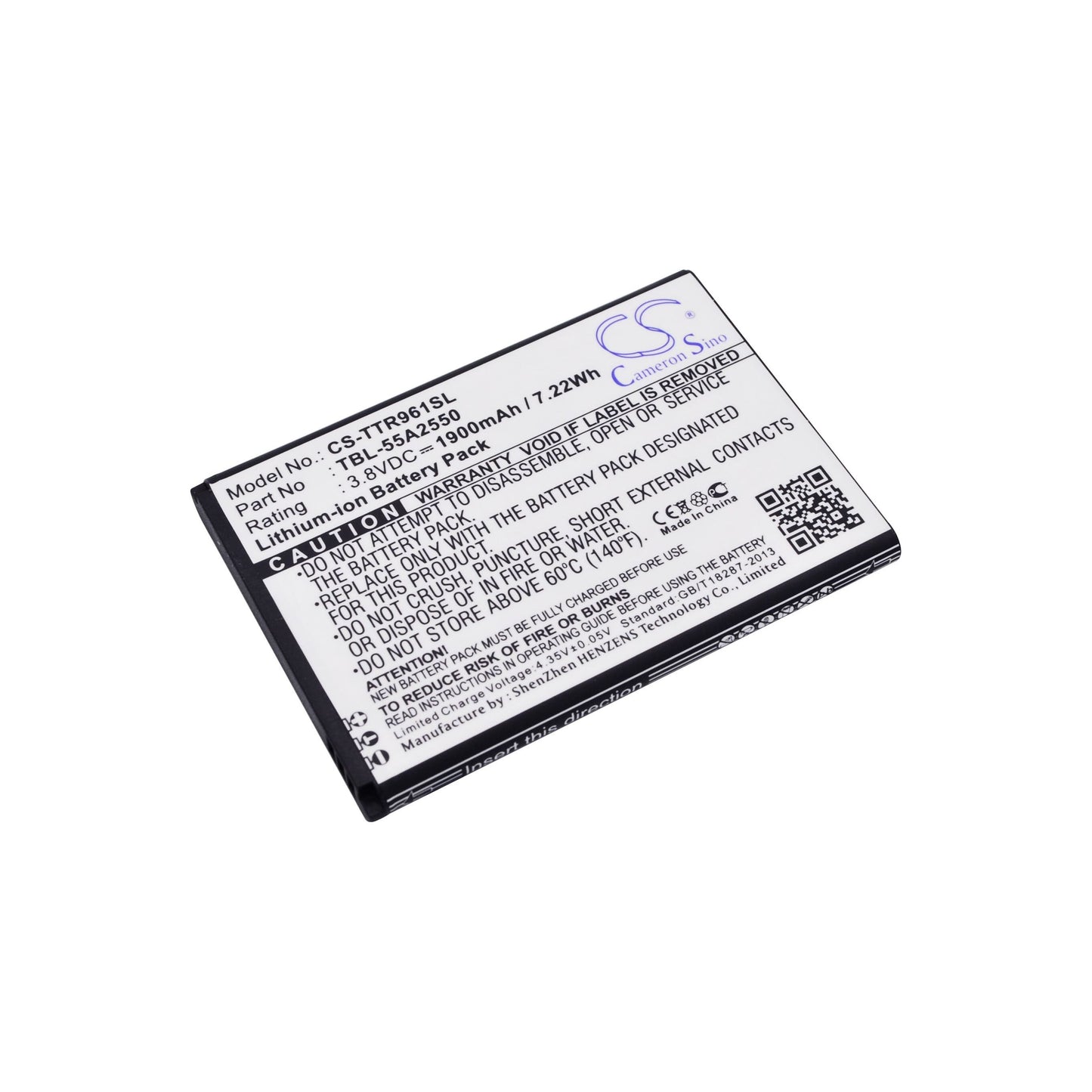 Batterie de hotspot de remplacement 3.8V 1900mAh