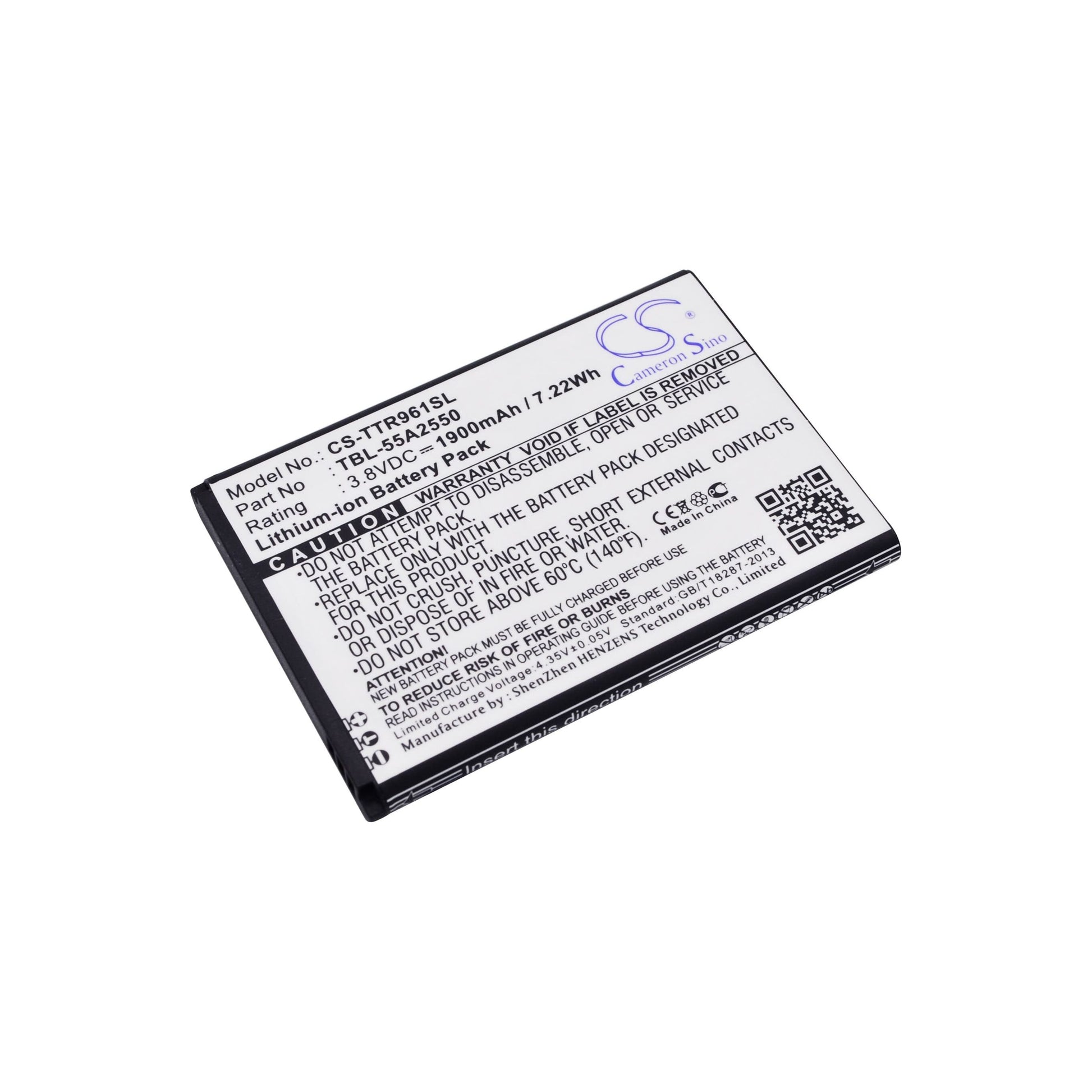 Batterie de hotspot de remplacement 3.8V 1900mAh