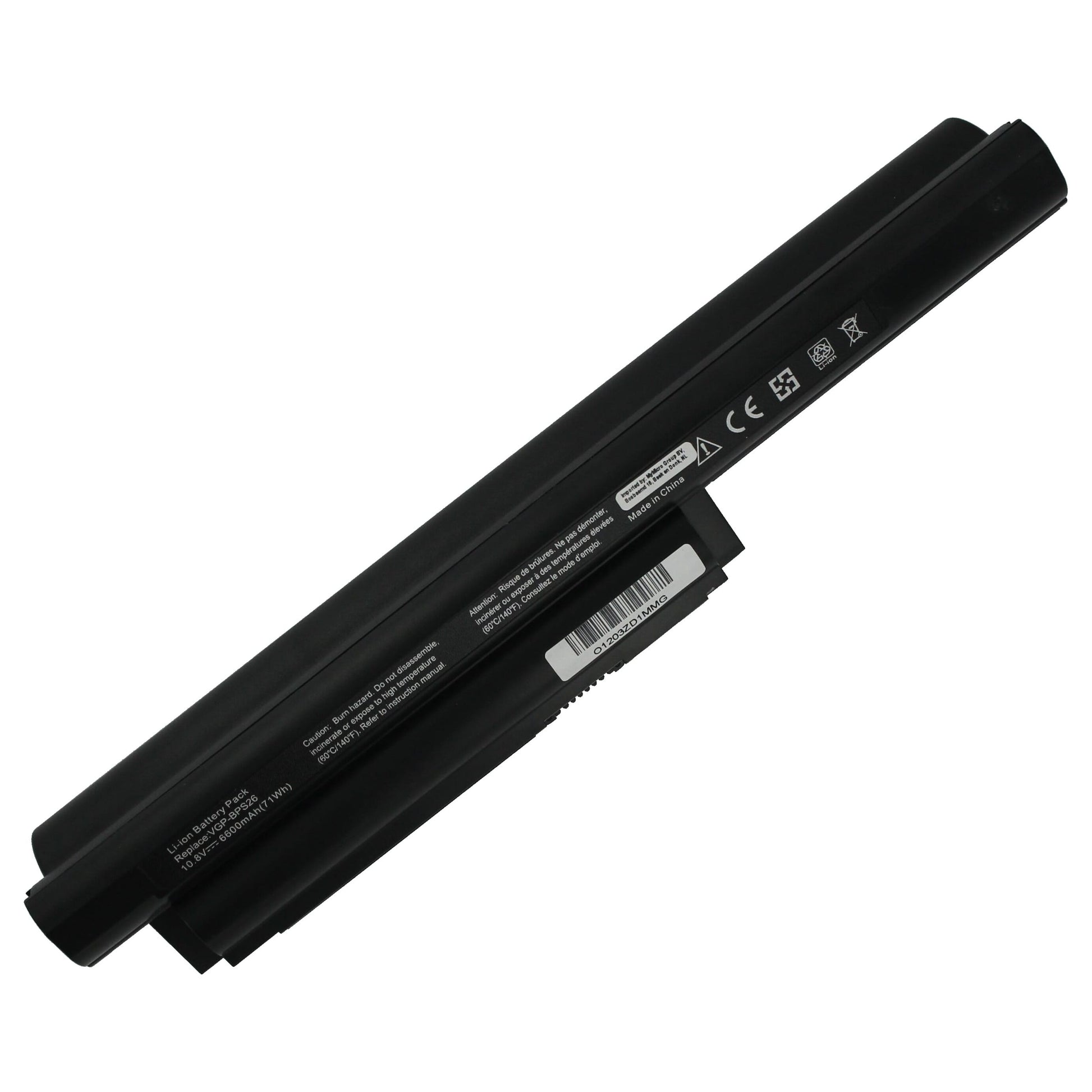 Blu-Basic pour ordinateur portable Batterie 10.8V 6600mAh