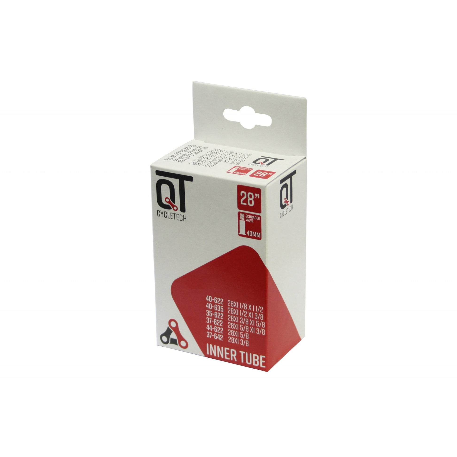 Qtcychectech QT Tube intérieur AV17 28 pouces 37 44-622 28x13 8 av 40 mm 2217377