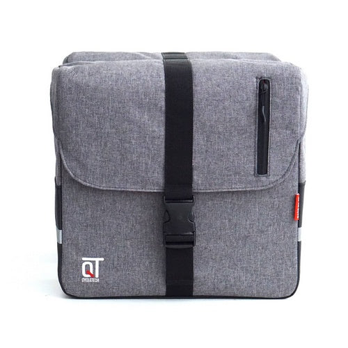 Qtcycletech Qt cycle tech pakaf bag single cosmo grey 14 litres 1003774