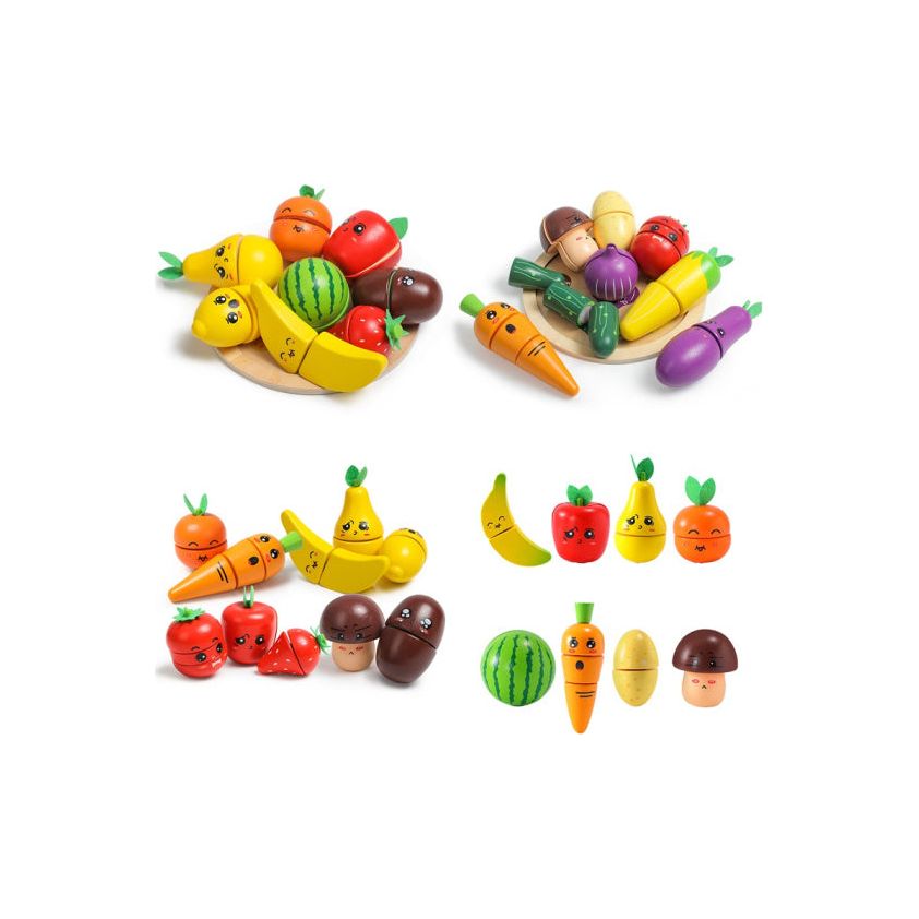 Dorjee Toy Snijset Wood Fruit and Lgumes