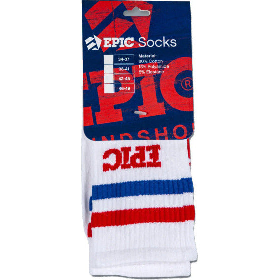 Chaussettes sportives épiques blanches taille 42 45
