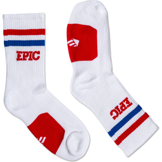 Chaussettes sportives épiques blanches taille 42 45