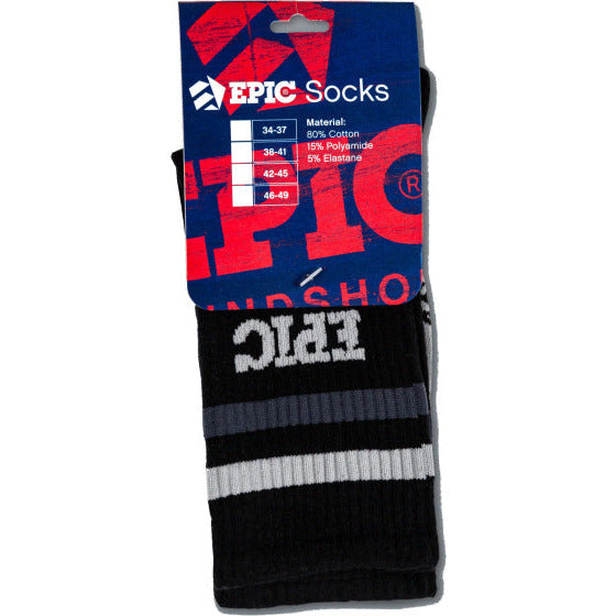 Chaussettes sportives épiques noires 38 41