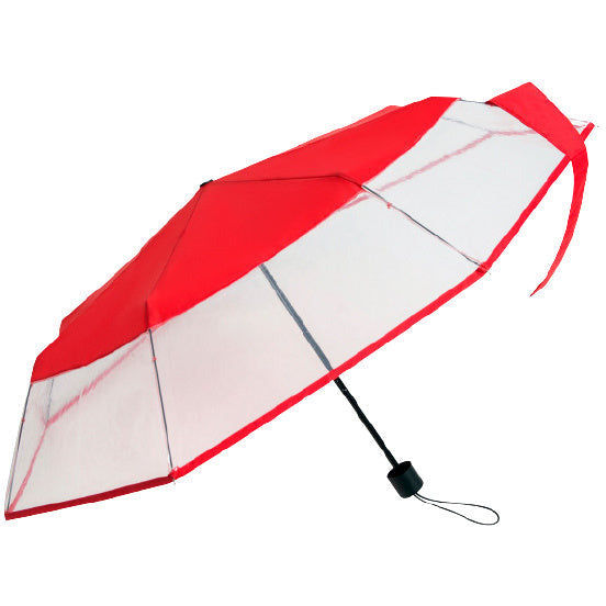 Falconetti Umbrella 24 x 90 cm en acier polyester rouge transparent
