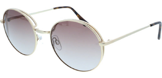 Lunettes de soleil Panto Panto Dames Cat. 2 rose doré