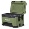 Igloo 52 Boîte fraîche pour la construction 49 litres de noir vert armée