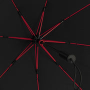 Impliva Stormlaxi Stormparaplu 100 cm polyester noir rouge - afbeelding 3