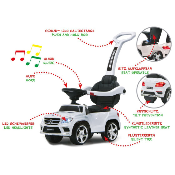 Jamara Mercedes GL 63 AMG Walking Car 89 x 28,5 x 85 cm blanc