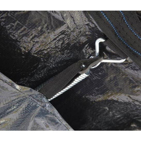 Couvre de trampoline à sauts noir 3,05 x 4,57 mètres