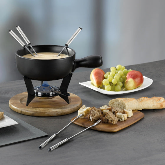 Kela Country Fondues a fixé 6 personnes 2 litres 10 pièces noires
