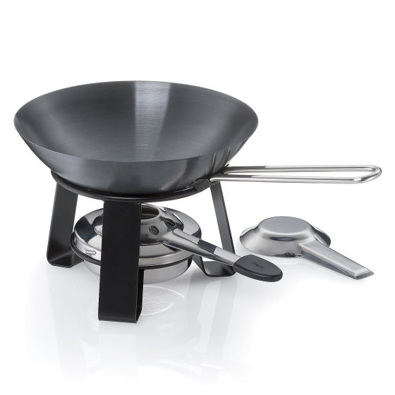 Kela Joy Mini Wok avec Rechaud Ø 18 cm noir