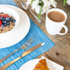 Placemat de kitchenfraft 30 x 45 cm PVC Polyester bleu violet