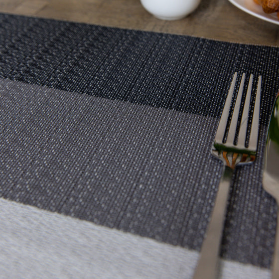 Kitchenlet Placemat 30 x 45 cm en PVC en polyester gris blanc