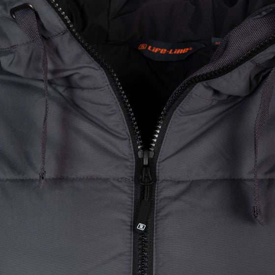 Ligne de durée de vie Howitt Fake Down Parka Ladies Grey Taille 4xl