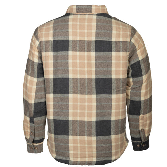 Ligne de vie Jervis Shird Flannel Men Men Beige Taille xxl