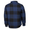 Ligne de vie Jervis Shirt de flanelle rembourrée Men Blue Black Taille 4xl