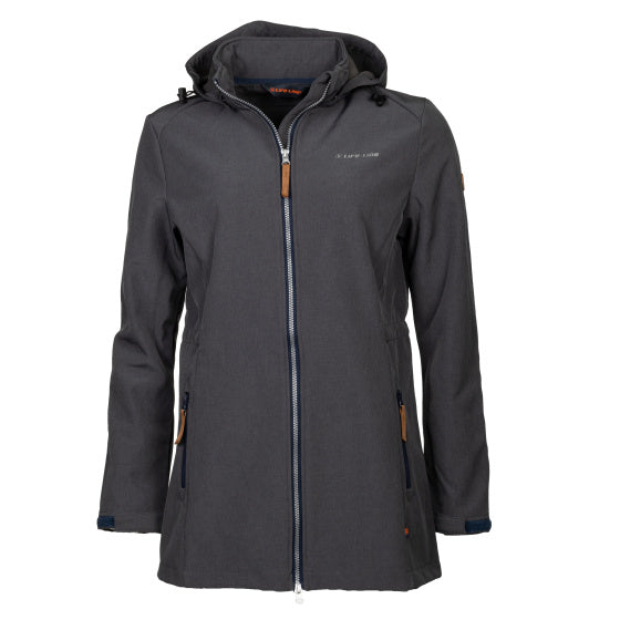 Ligne de vie Kya Softshell Parka Ladies Gris foncé Taille 3xl