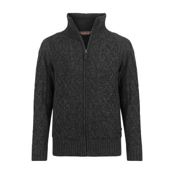 Ligne de vie Morgan 2 Morgan Knit Full Zip Men Grey Dark Grey Taille xxl