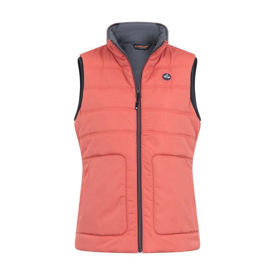 Ligne de durée de vie Tully faux down body warmers dames tailles rouges s
