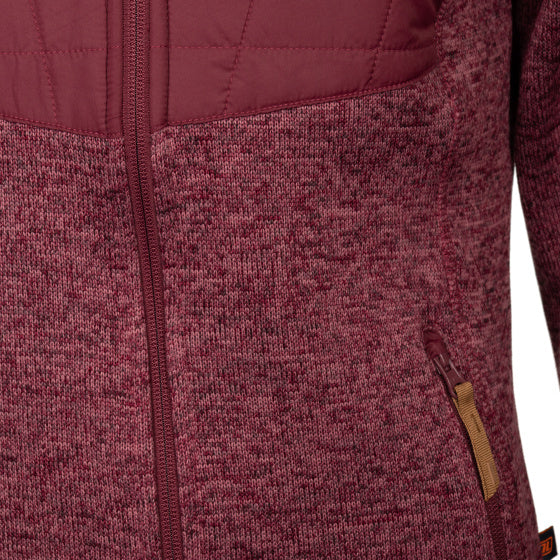 Ligne de vie willemijn fleecevest dames bordeaux taille xl