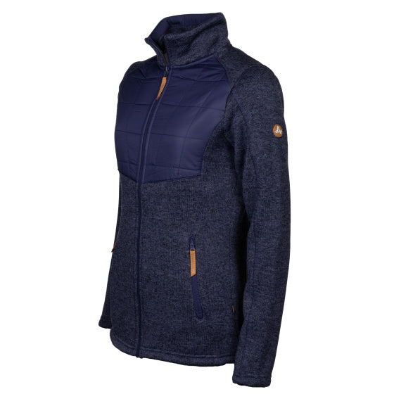 Ligne de vie willemijn fleecevente ladies bleu foncé taille 4xl