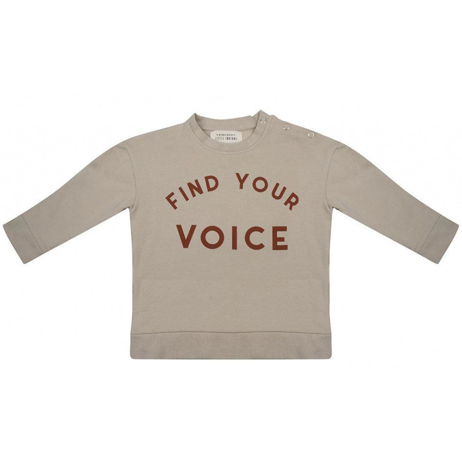 Petits Indiens Sweater Boys Cotton Taupe Taille 116