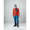 Löffler Outdoorvest Men's Polyester Orange Blue Taille 46