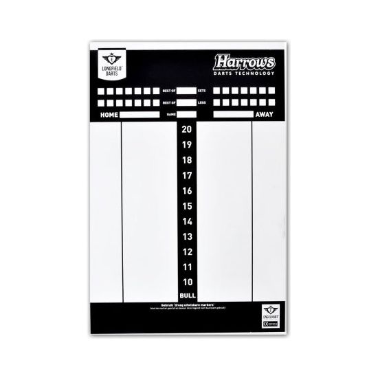Longfield Games Board pour Darts with Speel Rule Booklet 45x 30 cm