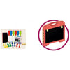 Luna Drawing Board junior 54,5 x 32 x 33,5 cm 40 pièces rose rouge