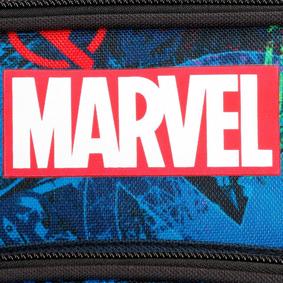Marvel sur le sac à dos de la guerre junior bleu foncé
