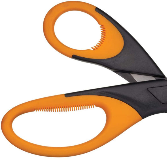 Masterclass Herb Ciseaux 20 cm en acier inoxydable en caoutchouc noir orange