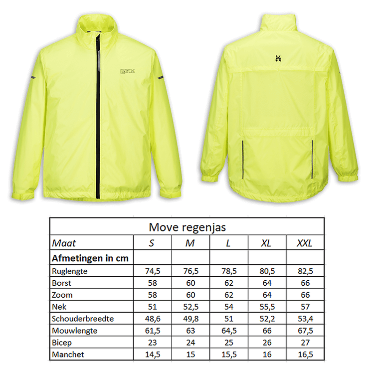Veste de sport Veste de pluie Move taille XL