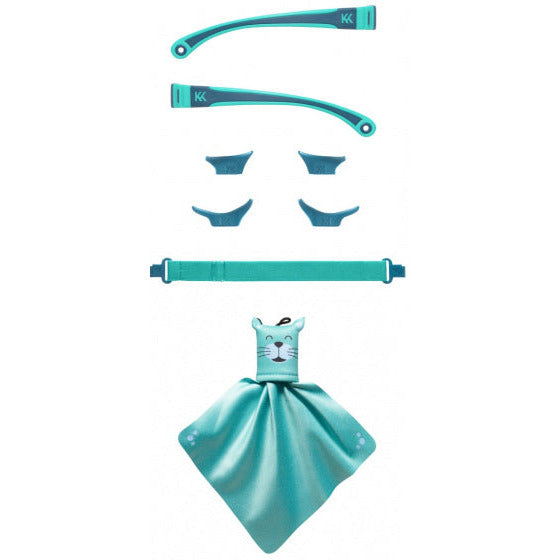 kit d'accessoires lunettes de soleil bleu 5 pièces
