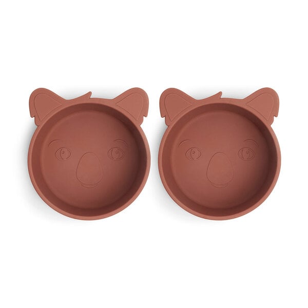Nuuroo Alex Silicone Deep Plate 2-Pack Koala