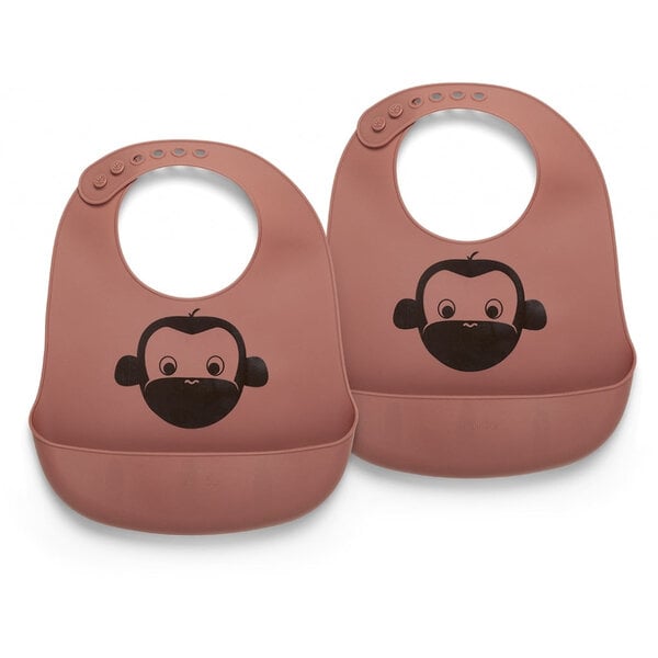 Nuuroo Alfie Silicone Bib 2 pack avec imprimé